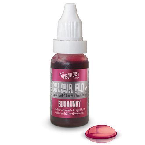 Airbrush Farve Bordeaux 16 Ml - Perfekt til Kager og Slik