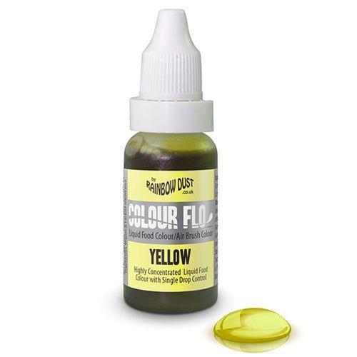 Airbrush Farve Gul 16 Ml - Ideel til Kager og Slik