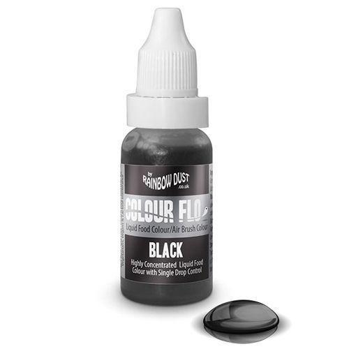 Airbrush Farve Sort 16 Ml - Perfekt til Kager og Slik