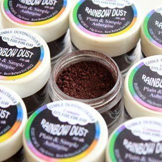 Aubergine Pulverfarve fra Rainbow Dust - 2 g