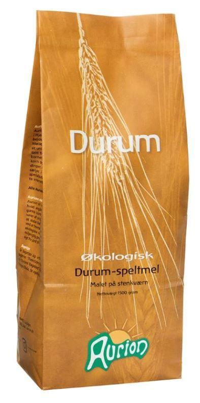 Aurion Økologisk Durum Speltmel 1,5 kg – Bag med Kvalitet