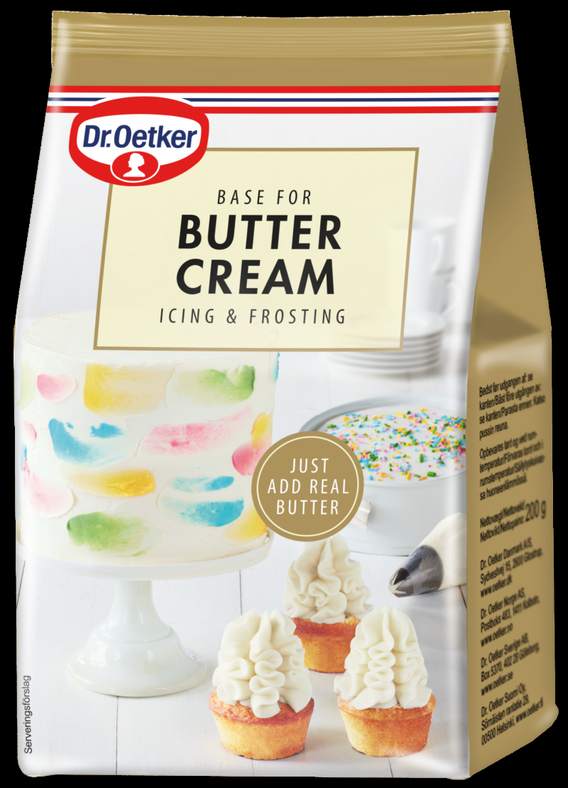 Buttercream Base 230 G fra Dr. Oetker - Klar til Brug!