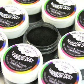Sort Magi Pulverfarve - Rainbow Dust til Kreativt Bagværk