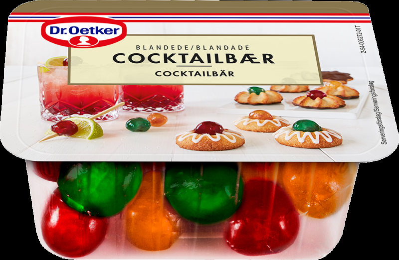 Blandede Cocktailbær 100 G fra Dr. Oetker - Søde Sager