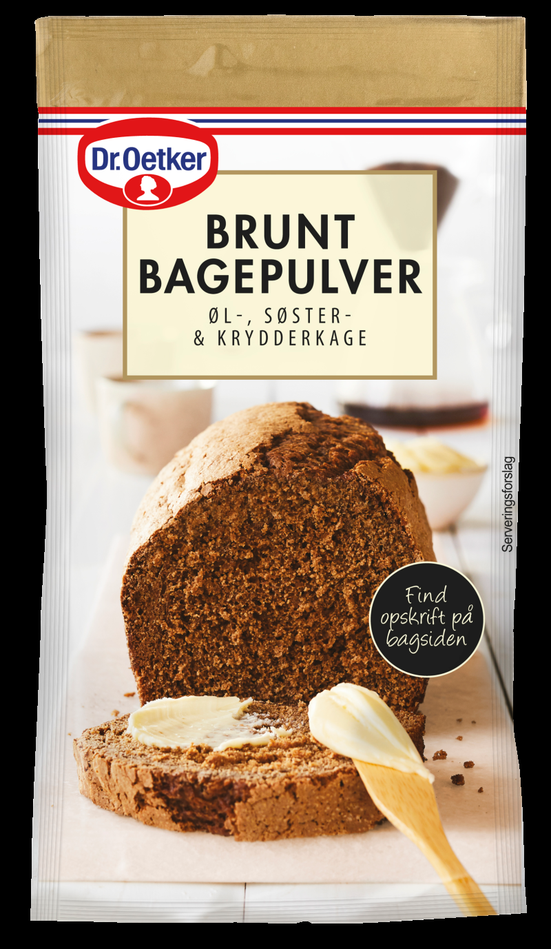 Brunt Bagepulver 16 G fra Dr. Oetker - Black Friday Tilbud!