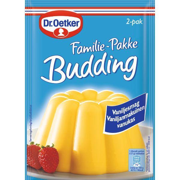 Budding Vaniljesmag Familiepakke 2x80 g - Dr. Oetker