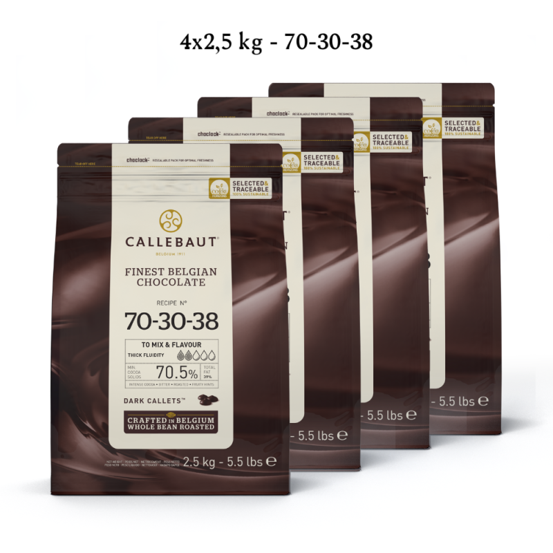 Callebaut Ekstra Mørk Chokolade Callets 5 kg – Black Friday!