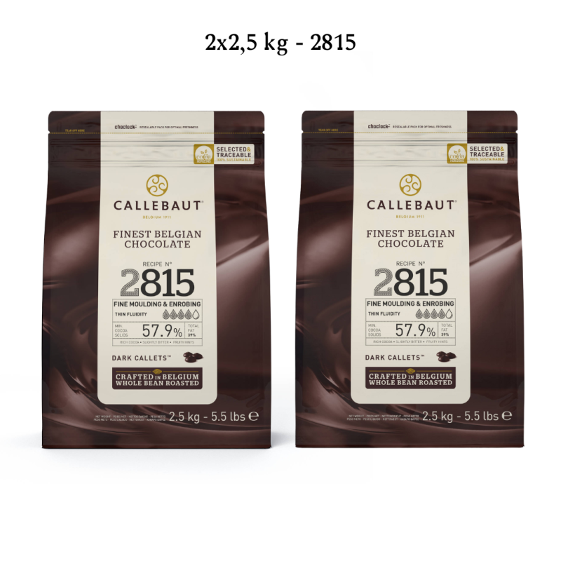 Callebaut Mørk Chokolade Callets 5 kg – Fantastisk tilbud!