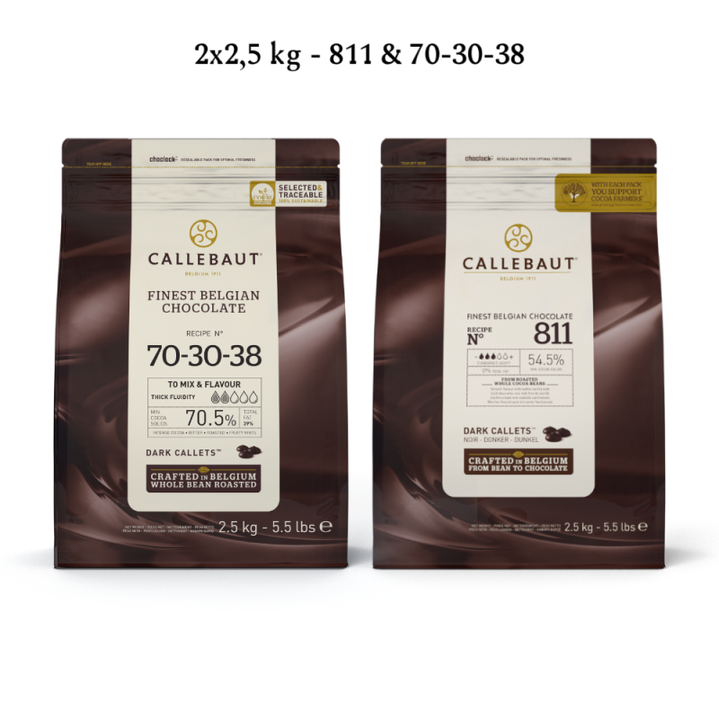 Callebaut Mørk Chokolade Callets 2x2 5 Kg – Fantastisk Tilbud!