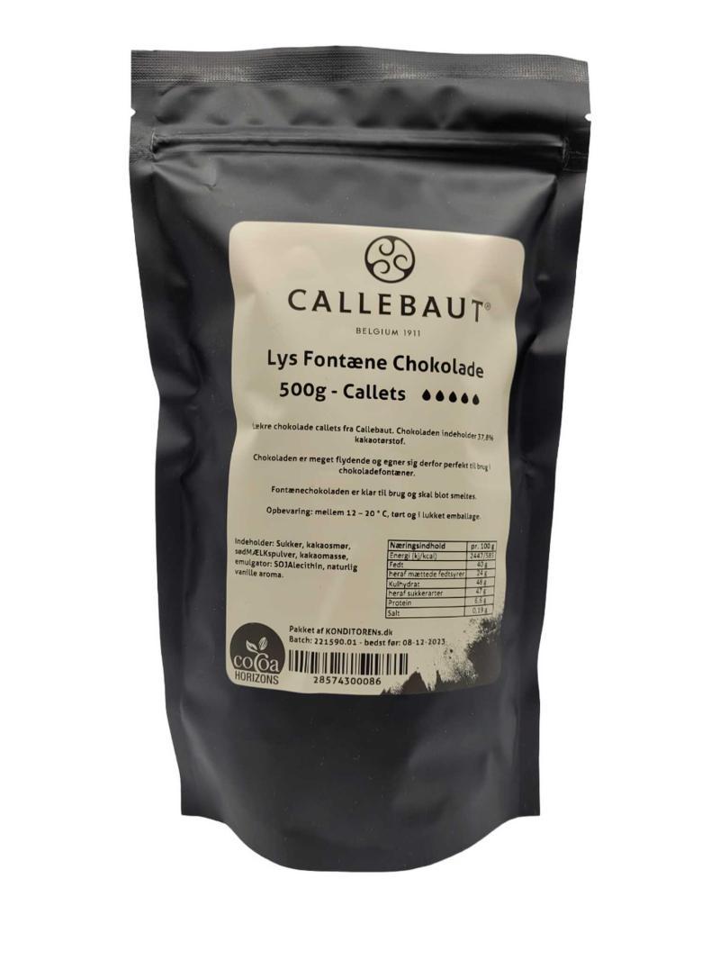 Callebaut Mælkechokolade til Fontæne 500g - Black Friday!