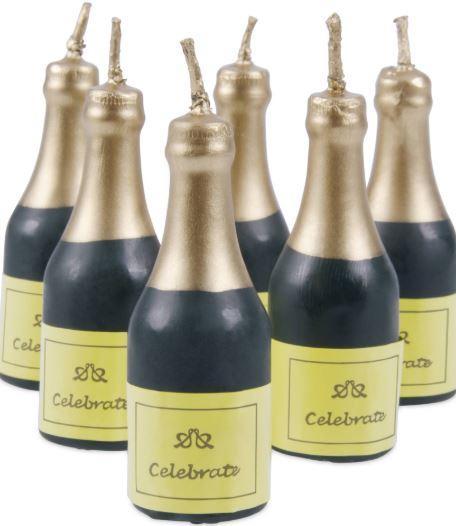 Champagne Kagelys - 6 Stk til Festlige Begivenheder