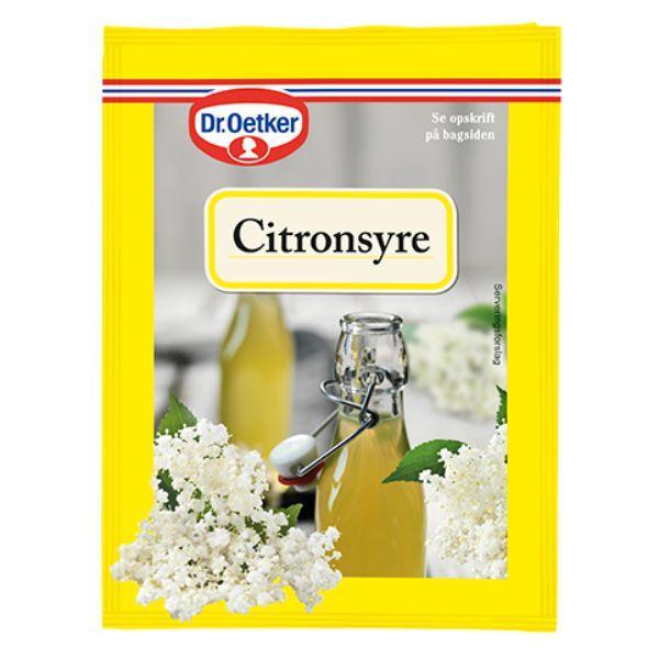 Citronsyre 20 G fra Dr. Oetker - Perfekt til bagning!