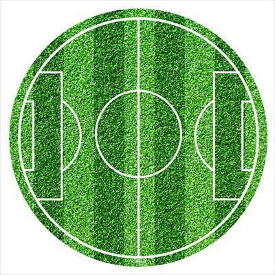 Dekora Fodbold Kageprint Ø20cm - Festlig Dekoration!