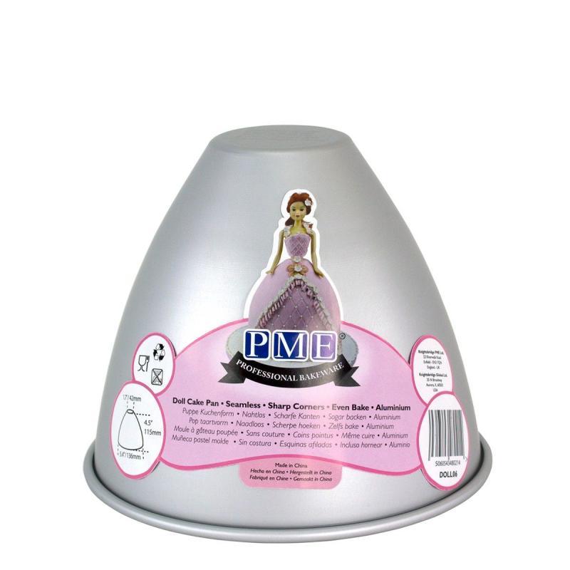 Dukkeform Small i Aluminium - Perfekt til Kager!