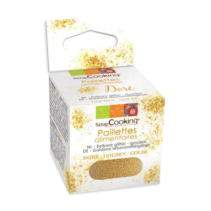 Spiselig Glitter Guld 5 G - Perfekt til Dine Kager!