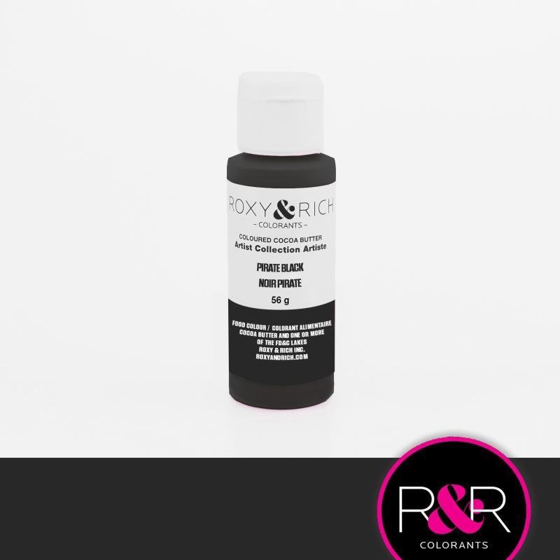 Farvet Kakaosmør - Pirate Black 56 G fra Roxy & Rich