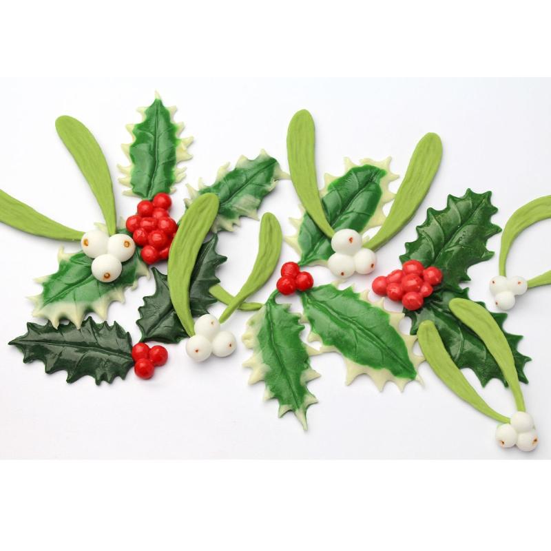 Blomster Pro Kristtorn Mistelten Silikoneform - Tilbud!