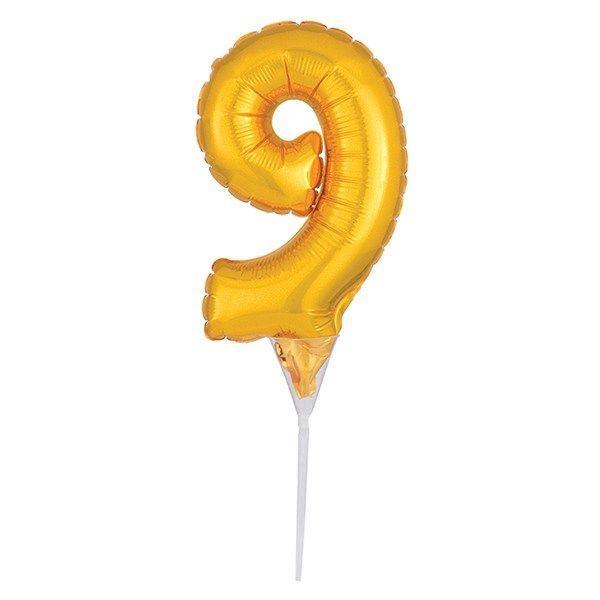 Guld Folie Ballon Nr. 9 - Perfekt til Festlige Lejligheder!