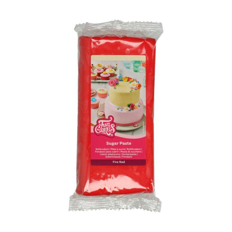Fondant Fire Red 1 Kg - Perfekt til kager og søde sager!
