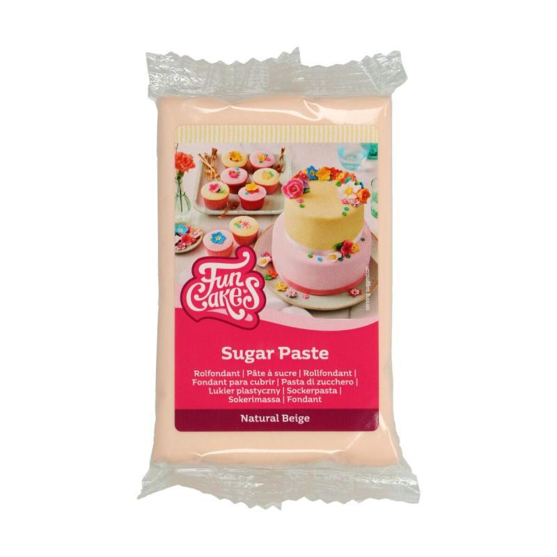 Fondant Natural Beige 250 G - Perfekt til Kager og Bagværk