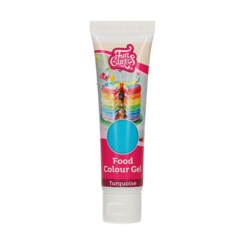 Madfarve Gel Turquoise 30 G – Perfekt til festlige kager!