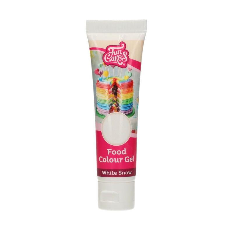 Madfarve Gel Hvid Sne 50 G - Ideel til Bagning!