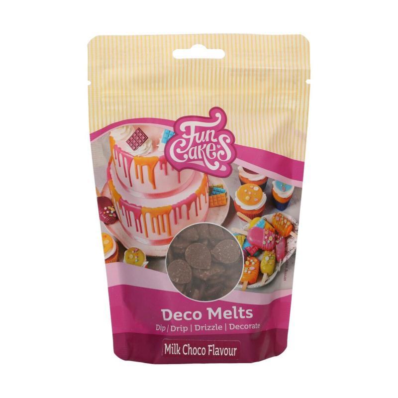 Funcakes Deco Melts Mælkechokolade 250g – Perfekt til dekoration