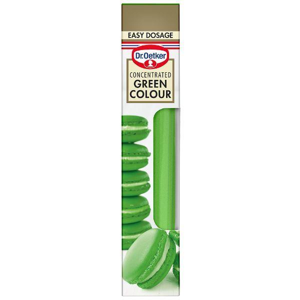 Grøn Koncentreret Farve 15 G fra Dr. Oetker - Perfekt til Kager!