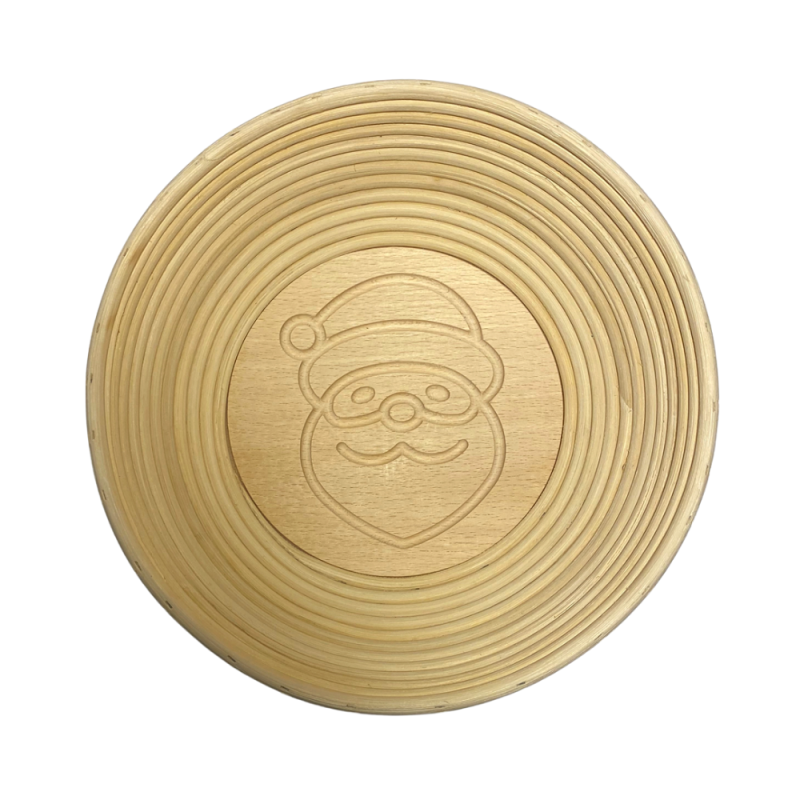 Hævekurv "Julemand" Ø26 cm – Perfekt til brødbagning!