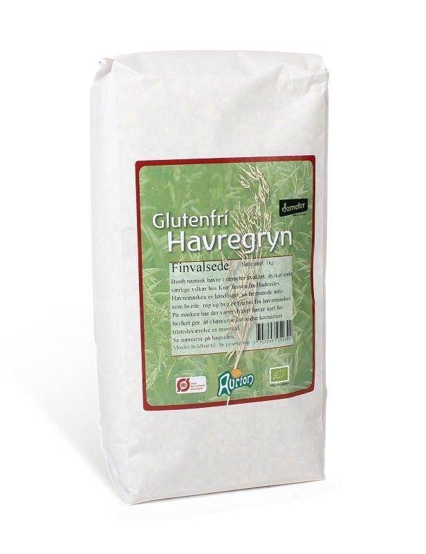 Glutenfri Finvalsede Havregryn fra Aurion - 1 kg Kvalitet