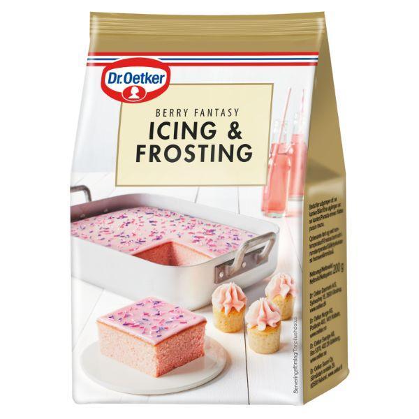 Bærfantasi Icing Frosting 230 G fra Dr. Oetker - Klar til brug