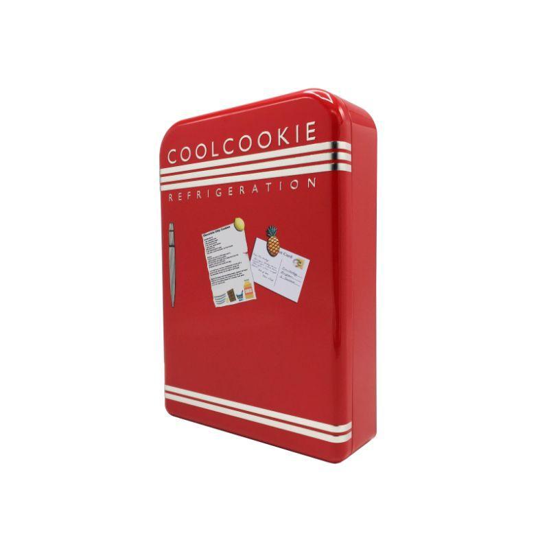 Julekagedåse Retro Koldskabsrød - Perfekt til Jul!