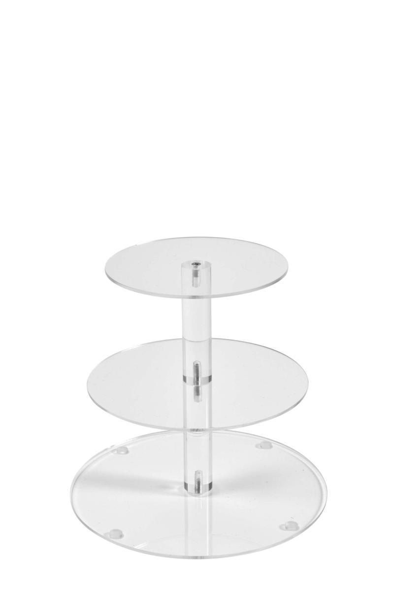 Kageopsats i Akryl - 3 Etager til Bryllup og Fest