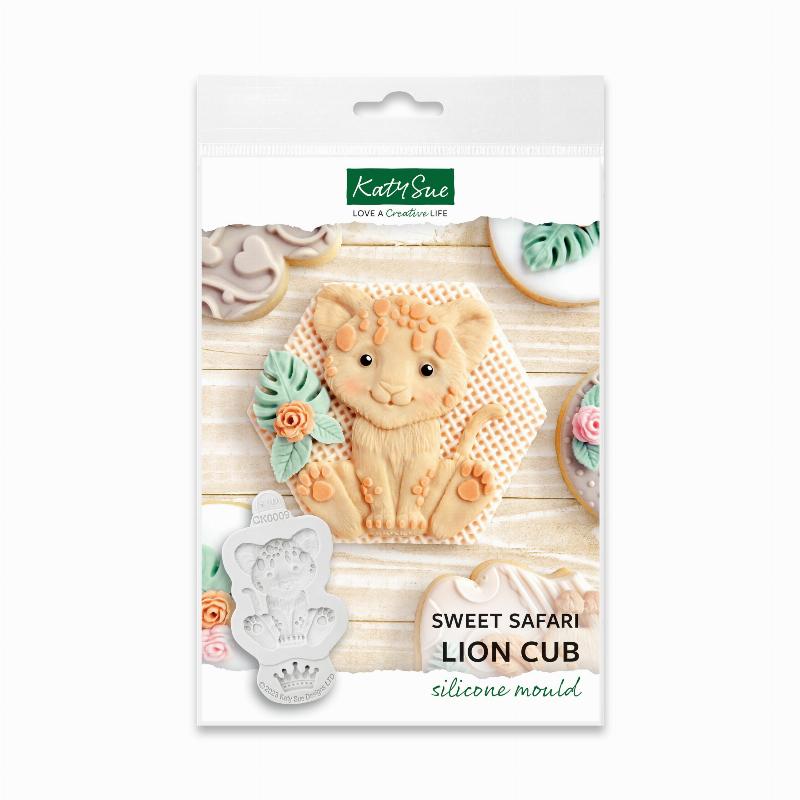 Katy Sue Silikoneform - Nuttet Løveunge til Bageprojekter