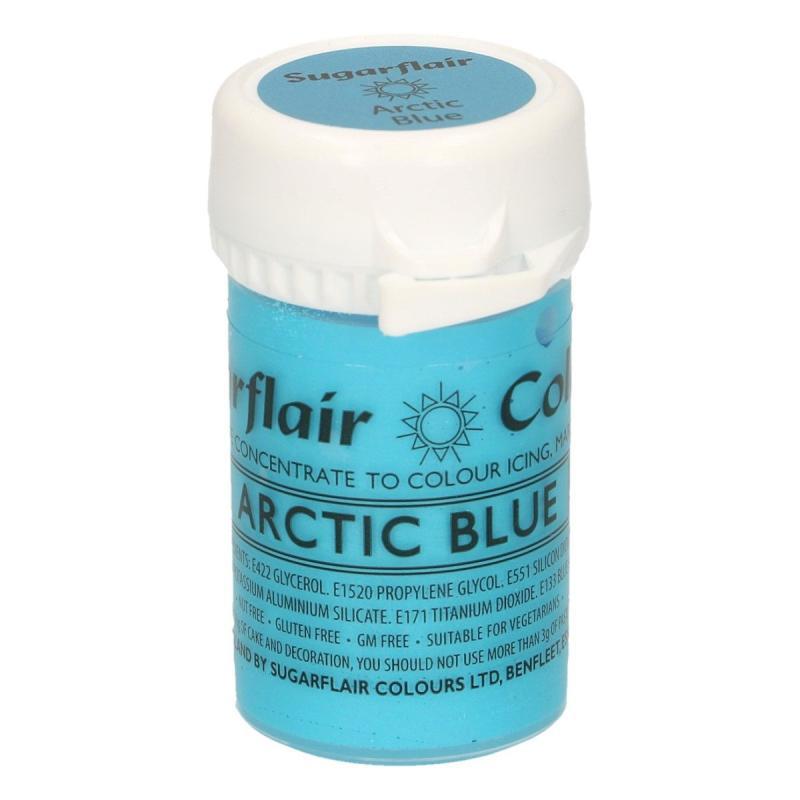 Koncentreret Pastafarve Satin Arktisk Blå 25 g - Kager & Sager