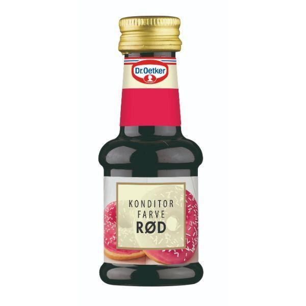 Rød Konditorfarve 38 Ml fra Dr. Oetker - Super Tilbud!