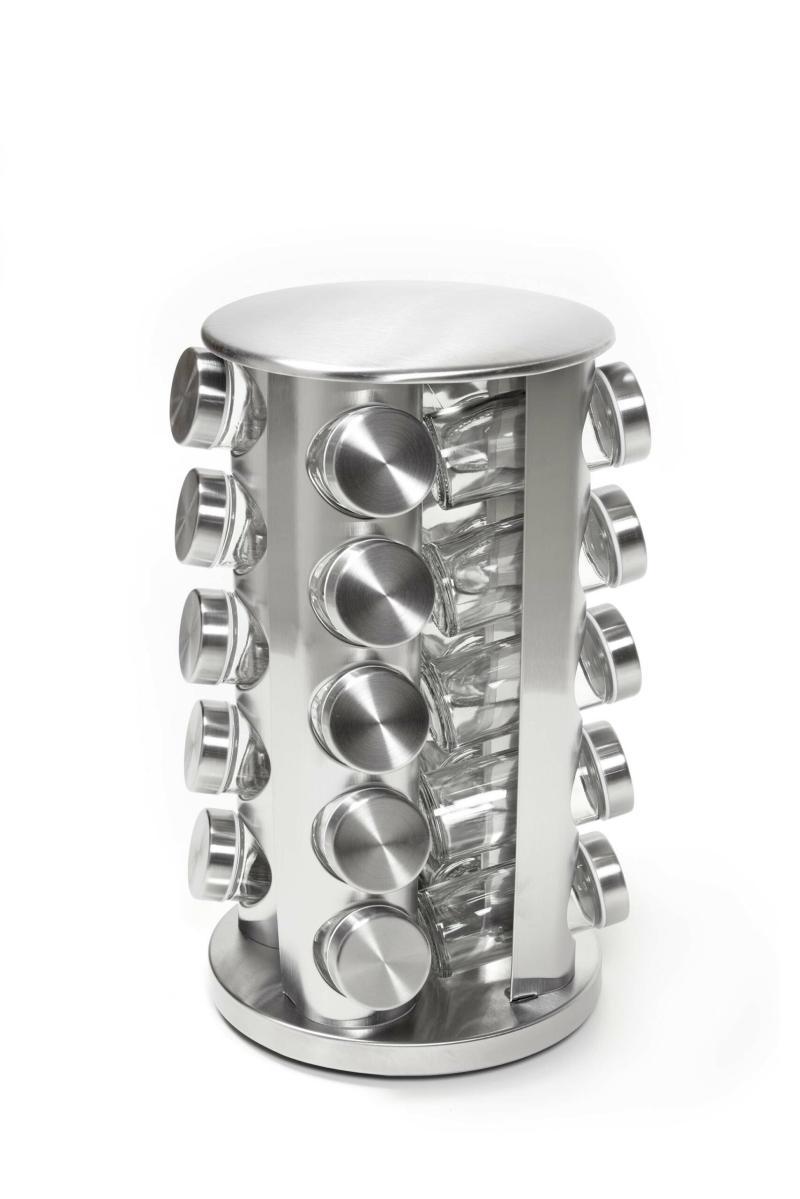 Krydderi Karussel med 20 Glas – Ideel til dit køkken!