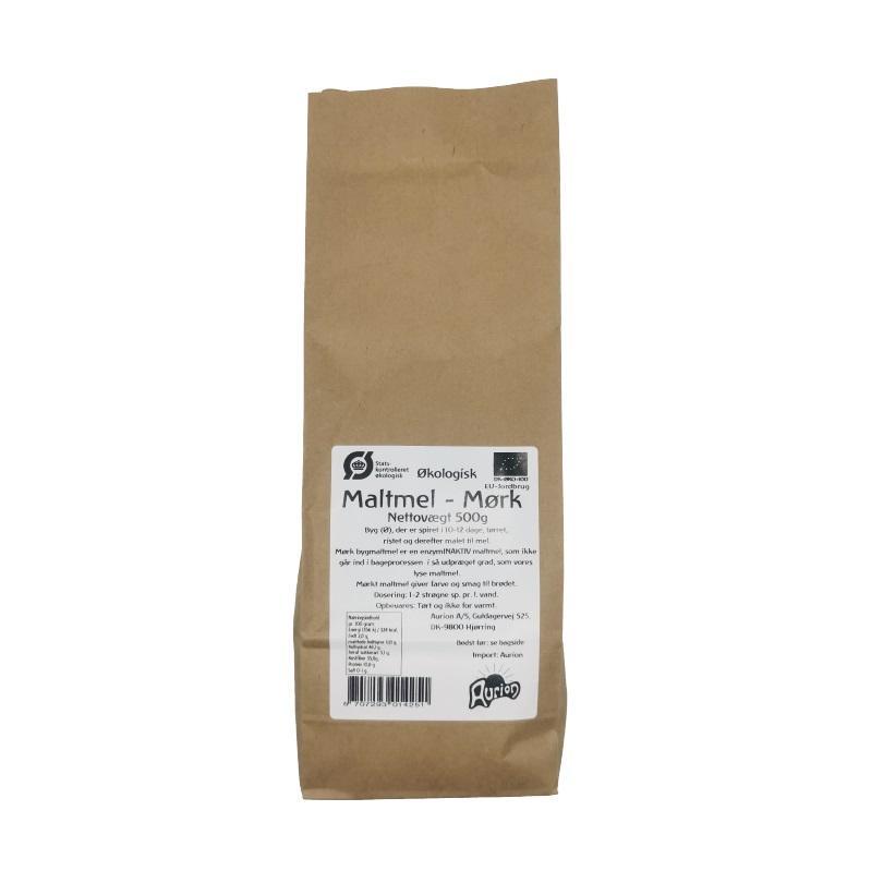 Mørk Økologisk Maltmel fra Aurion - 500 g til bagning
