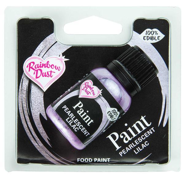 Metallisk Spiselig Maling Lilla - 25 Ml til Kager og Desserts