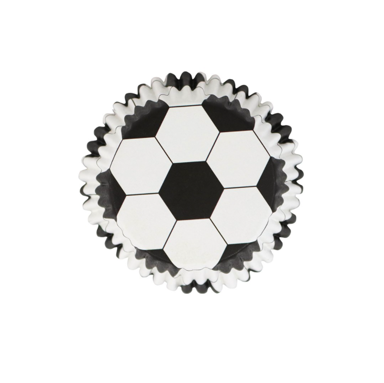 Folie Muffinsforme Fodbold - 30 Stk til Festen!
