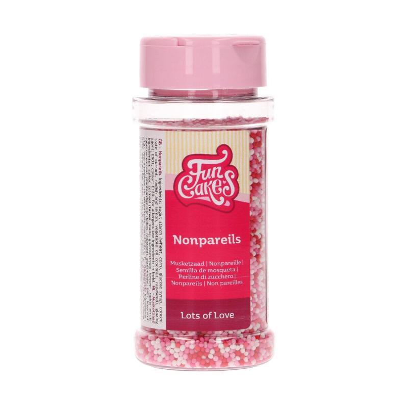 Nonpareils Lots Of Love 80 G - Kagepynt i Farver