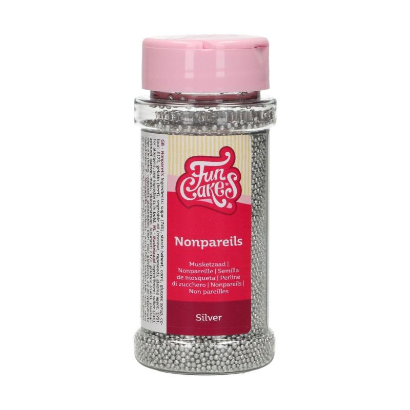 Nonpareils Sølv 80 G - Elegant Pynt til Desserter