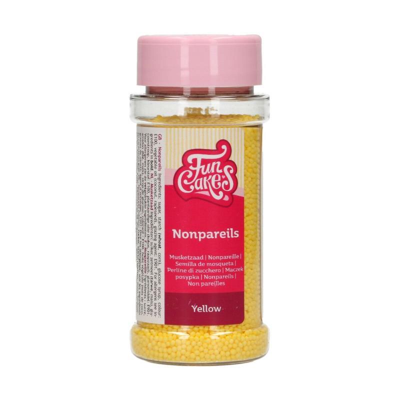 Nonpareils Gule Sukkerkugler 80 G - Halal Certificeret