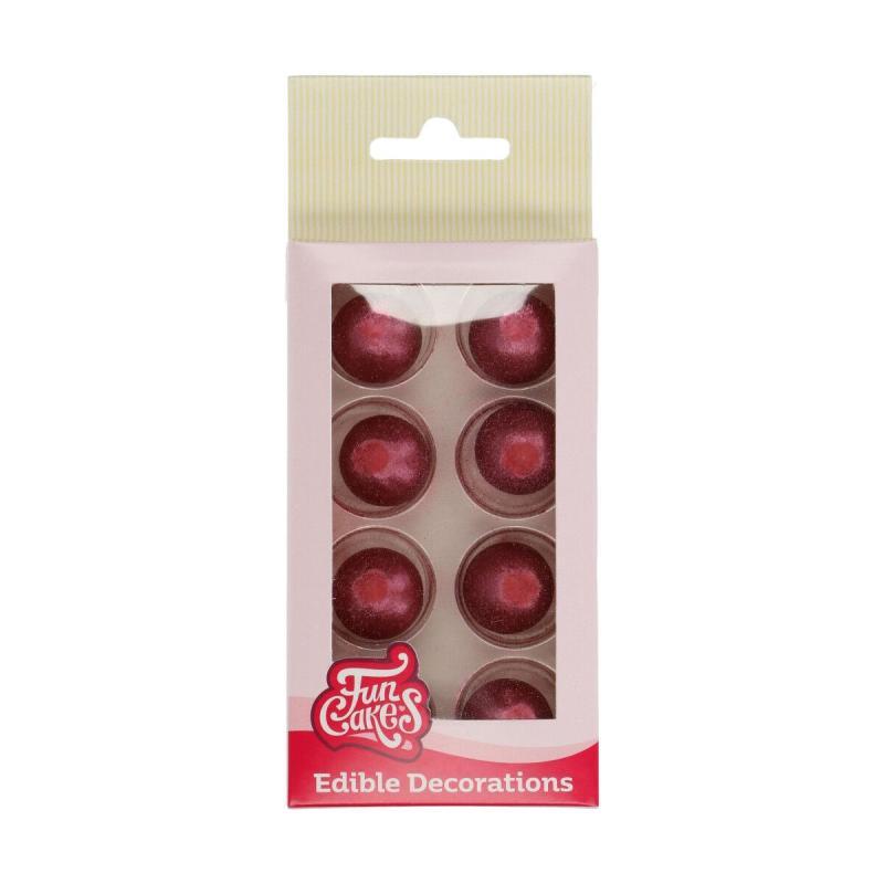 Perle Chokolade Kugler Ruby Sæt 8 – Dekorér med stil!