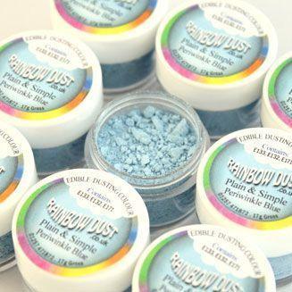 Periwinkle Pulverfarve fra Rainbow Dust 4 G - Farverig Bagning