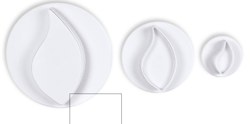 Plunger Udstikker Sæt - 3 Stk til Kage Dekoration