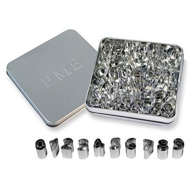 PME Udstikker Sæt til Bogstaver og Tal i Rustfrit Stål