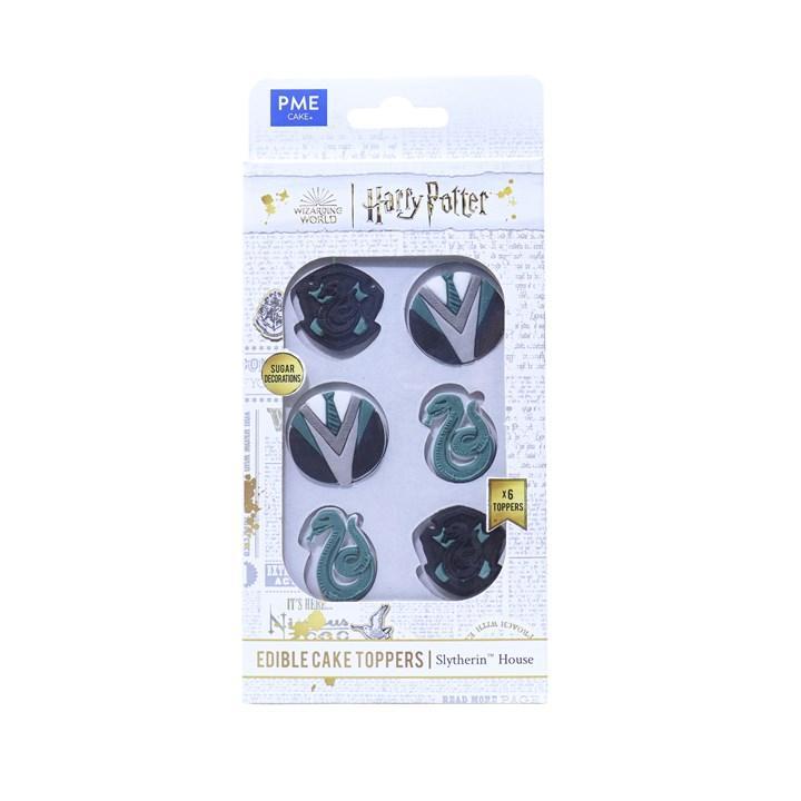 PME Slytherin Spiselige Toppers - 6 Stk til Bagning