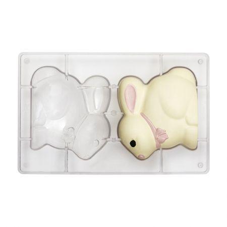 Professionel Chokoladeform i Polycarbonat - Kanin 9,4 x 8 cm