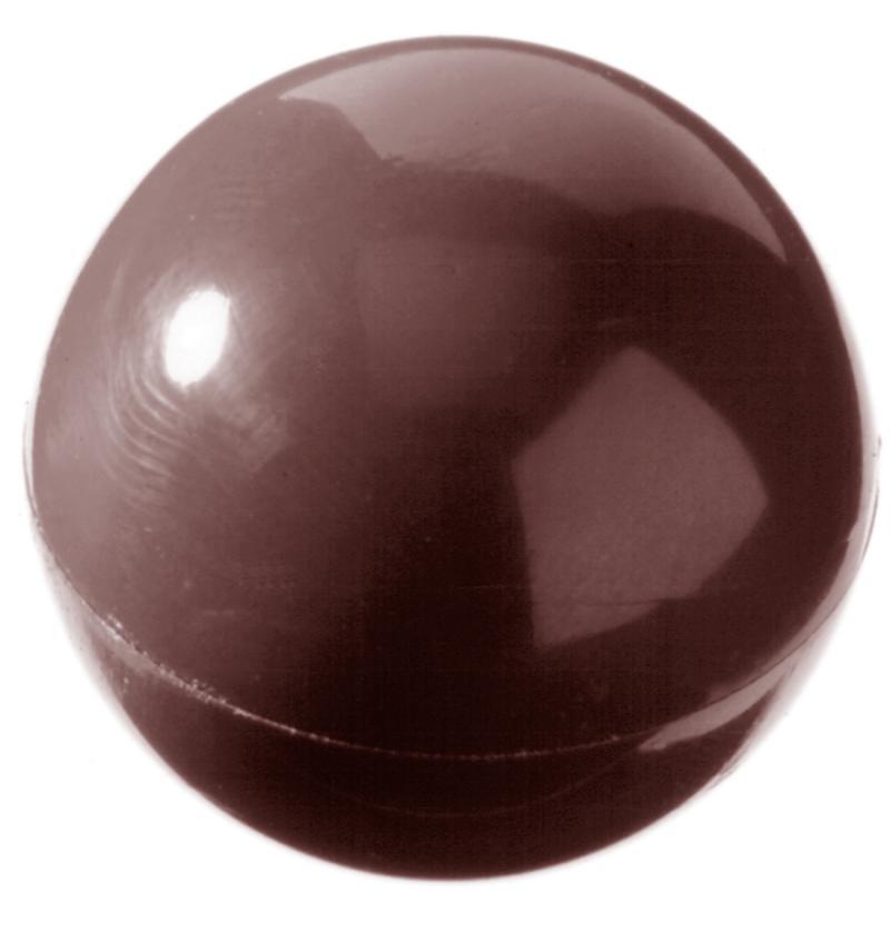 Professionel Polycarbonat Chokoladeform - Halvkugler 2,5 cm